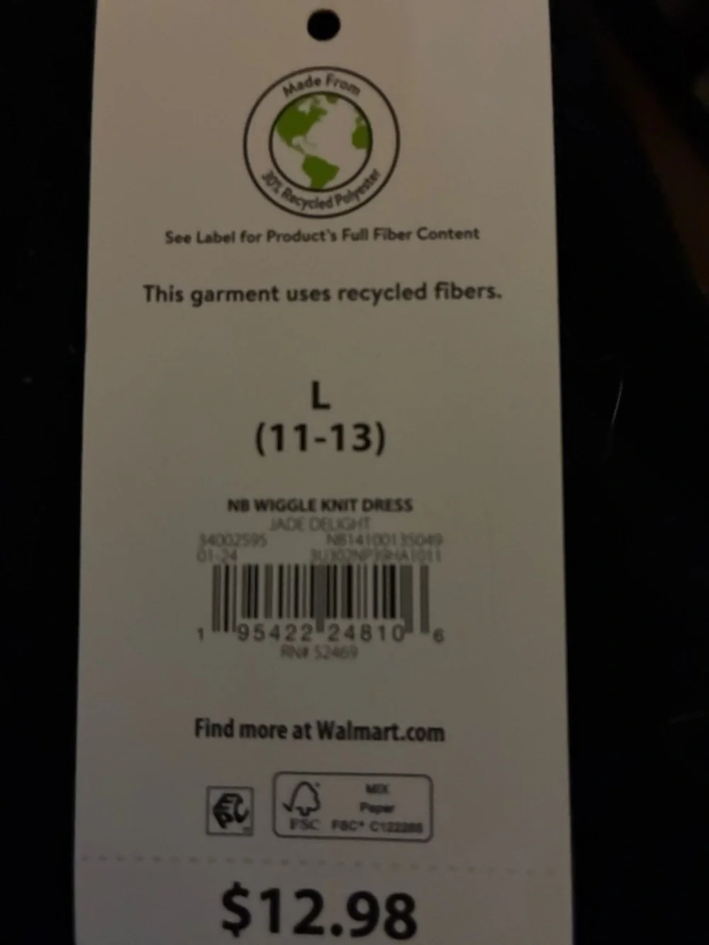 NWT No Boundaries Sage Green Button-Front Midi Dress with Neck Tie - Picture 6 of 6